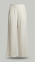 Wide-Leg Linen Trouser With Pleats