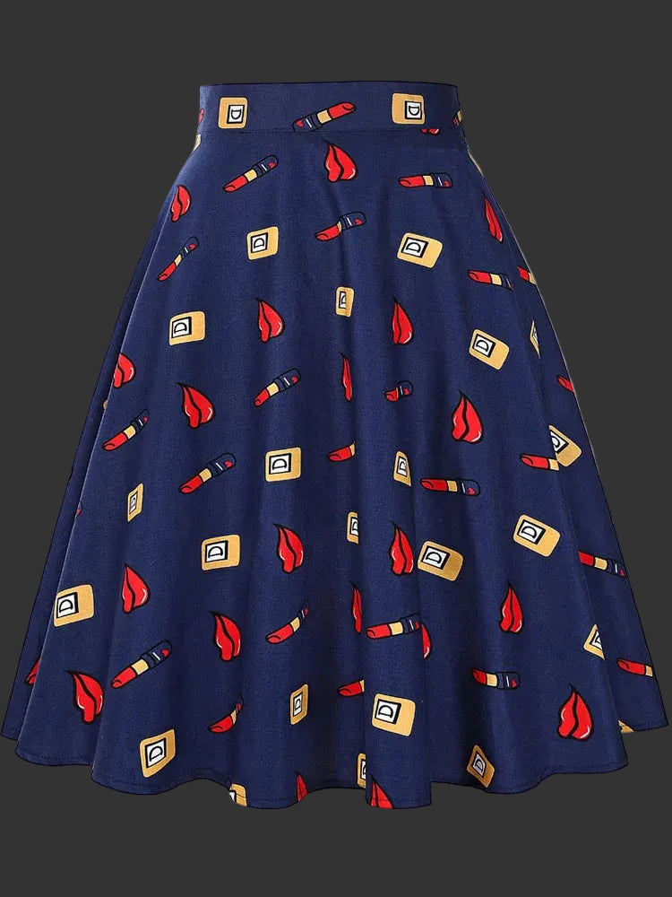 Midi-Röcke mit Polka Dots