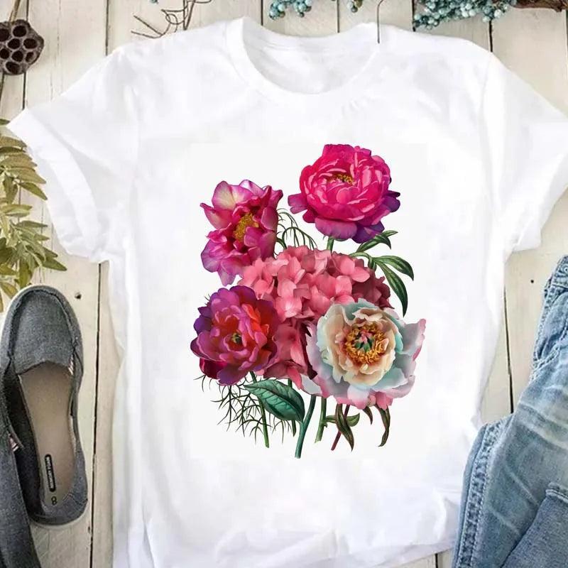 Damenoberteile mit Blumenmuster