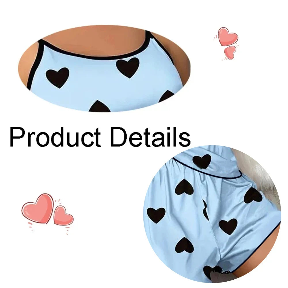 Set Pajamas T-Shirts Shorts