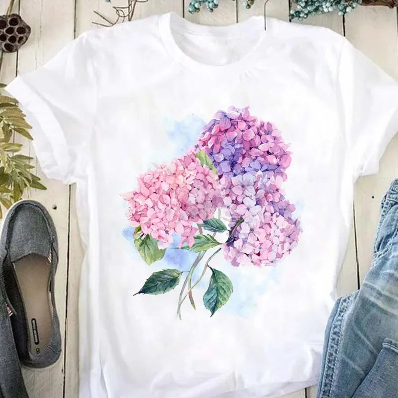 Damenoberteile mit Blumenmuster