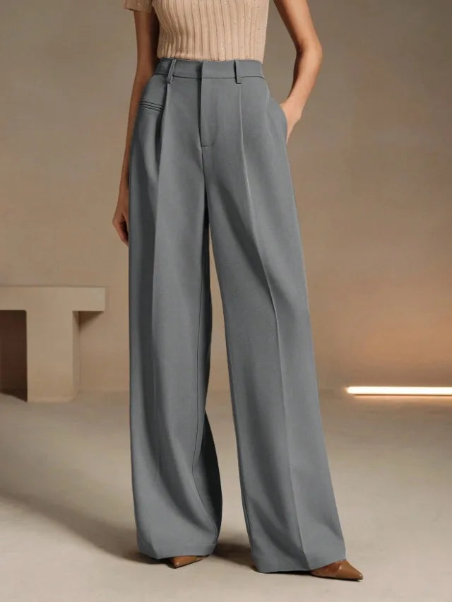 Klassische Hose mit weitem Bein