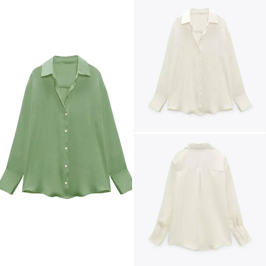 High Quality Women Office Blouse Chic Elegant Striped Casual Single Breasted Shirts Popular Streetwear Skin-friendly Top Clothes