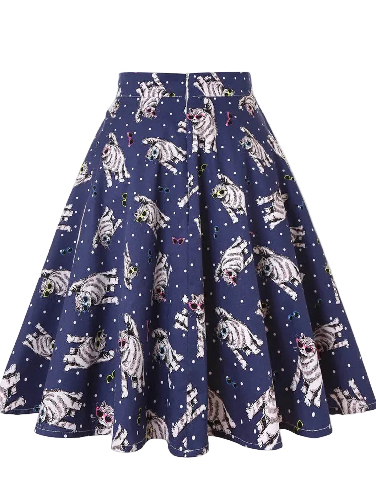 Midi-Röcke mit Polka Dots