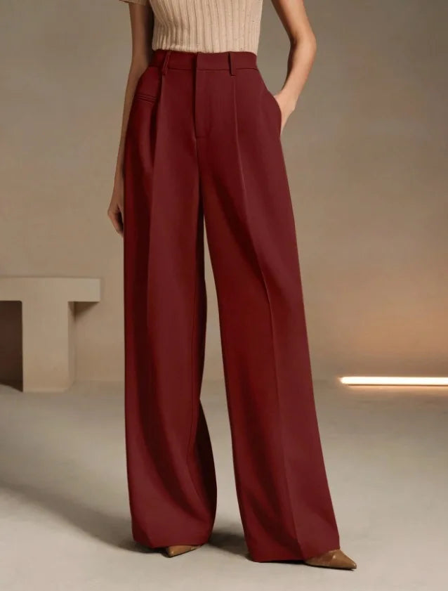 Klassische Hose mit weitem Bein