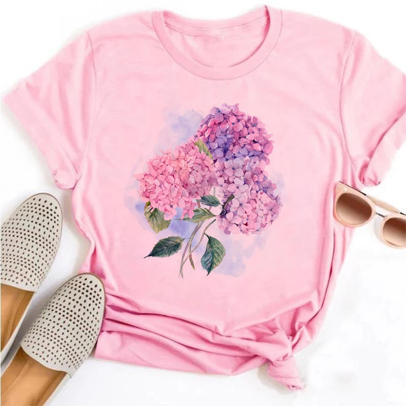 Damenoberteile mit Blumenmuster