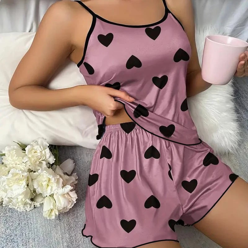 Set Pajamas T-Shirts Shorts