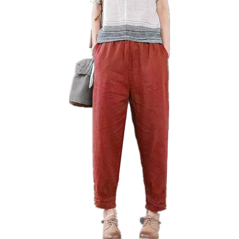 Women's Casual Cotton Linen Pants