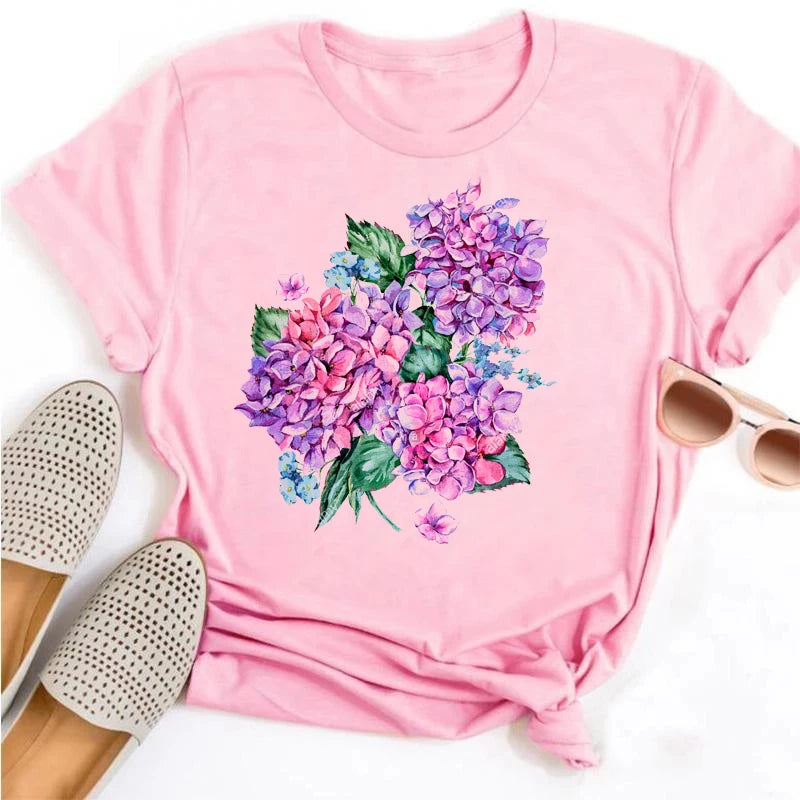 Damenoberteile mit Blumenmuster