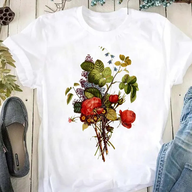 Damenoberteile mit Blumenmuster